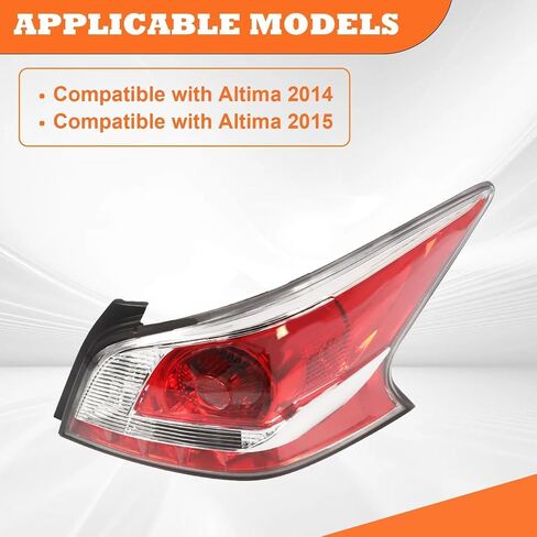 Left Tail Light Assembly Compatible with 2013 2014 2015 Altima 4-Door Sedan Driver Side Halogen Rear Light Tail Lamp 26555-3TA0B 26555-9HM0A in Saudi Arabia