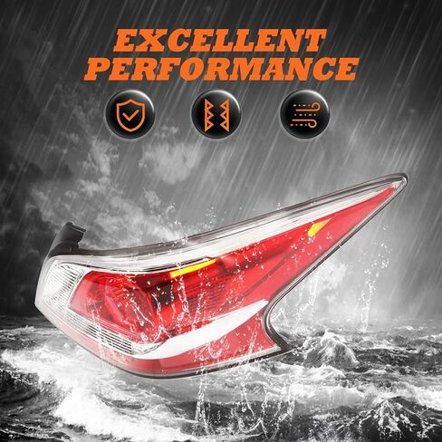 Left Tail Light Assembly Compatible with 2013 2014 2015 Altima 4-Door Sedan Driver Side Halogen Rear Light Tail Lamp 26555-3TA0B 26555-9HM0A in Saudi Arabia