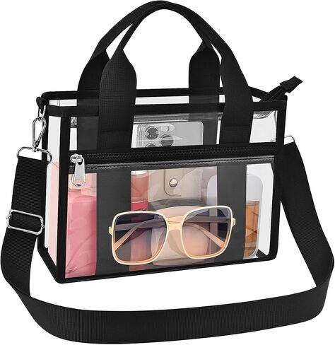 USPECLARE Clear Bag for Stadium Events Clear Sports Fan Messenger Bag Purse for Concert Festivel Outdoor Events in Saudi Arabia