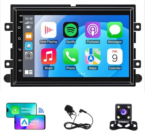 7 inch Car Radio for Ford F150 2004 2005 2006 2007 2008 F250/F350 2006-2014 with Wireless Carplay Android Auto [2+32G] Bluetooth Touch Screen with GPS WiFi AHD Backup Camera in Saudi Arabia