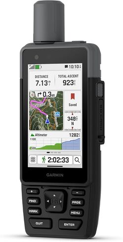 Garmin GPSMAP H1i Plus تصميم متين، جهاز ملاح محمول بنظام تحديد المواقع العالمي (GPS) مع تقنية الأقمار الصناعية inReach Plus لمشاركة النصوص والصور والمذكرات الصوتية وSOS خارج الشبكة وعمر البطارية الطويل وحزمة الخرائط المحملة مسبقًا in Kuwait