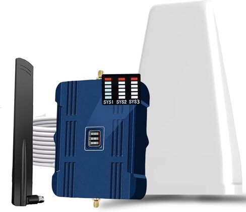 Cell Phone Booster for Home Office, Up to 2500 Sq.Ft, Cell Phone Signal Booster for Band 5/12/13/17, Boost 5G 4G LTE 3G Data for All U.S. Carriers, FCC Approved in Saudi Arabia