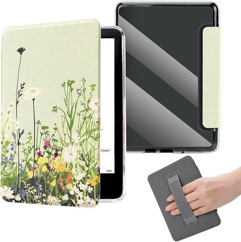 حافظة Coquette شفافة تناسب جهاز Kindle الجيل الحادي عشر مقاس 6 بوصات (2022/2024)، غطاء كتاب نحيف للغاية مقاس 6 بوصات مع حزام يد لآية كتاب الجيب، حافظة واقية وردية ملحقات Kindle الأساسية إيقاظ/قبضة/حامل in Kuwait
