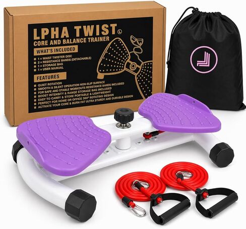 Waist Twister Machine – Waist Sculptor & Twist Exercise Machine for Abs Workout | Noiseless Ab Twister Board, Waist Twist Machine | Heavy-Capacity Anti-Slip Twist Board with Storage Bag in Saudi Arabia