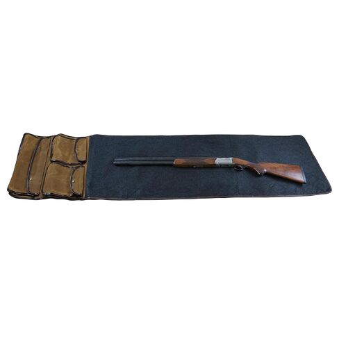 Rush Creek Creations Gun Cleaning Mat for All Guns - Portable, Waxed Canvas, Handle, Weather-Resistant Gun Cleaning and Shooting Pad in Saudi Arabia