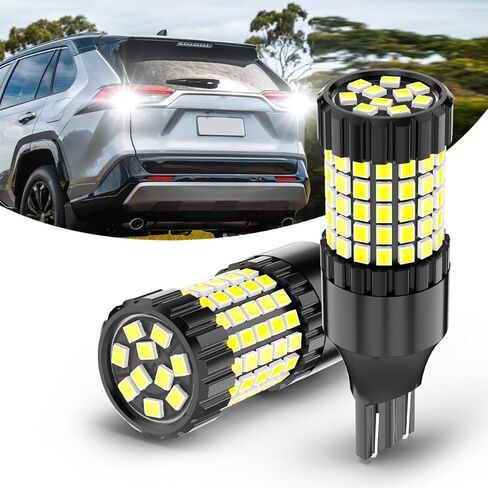 921 لمبات احتياطية عكسية LED لـ Ford F150 2006 2007 2008 2009 2010 2011 2012 2013 2014، لـ F250 F350 2007-2015 2016، 912 T15 مصابيح احتياطية، سطوع 500%، 6000K أبيض، قابس واللعب، 2PCS in Kuwait