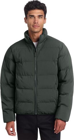 Unisex Puffy Jacket | Water Resistant Winter Jacket for Men & Women, High Loft Insulation, Elastic Cuffs & Hem in Saudi Arabia