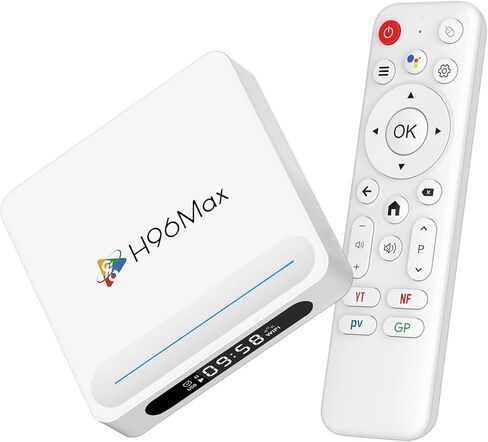 Android 14.0 TV Box 2025، جهاز بث LEFFOT H618 Plus 4K UHD للتلفزيون، ذاكرة الوصول العشوائي 4 جيجابايت + 128 جيجابايت ROM، يدعم جهاز التحكم عن بعد الصوتي لمساعد جوجل، HDR 10، 2.4G و5G WiFi 6، BT 5.4، Allwinner H618 رباعي النواة A53 in Kuwait