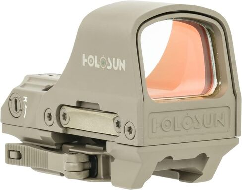 HOLOSUN HS510C-FDE-R Red Multi Reticle, Open Reflex Sight, Solar, Shake Awake in Saudi Arabia