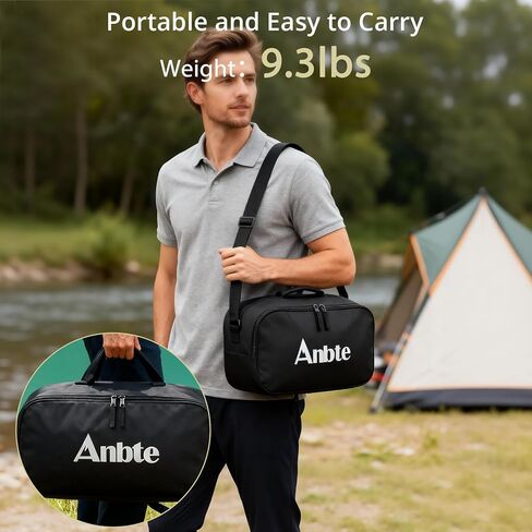 Anbte Height Adjustable Camping Cot with Storage Net & Bag, Support up to 400lbs Comfortable Portable Cots for Adult Folding Bed for Camping Hiking Travel Truck Beach Office Nap, Black in Saudi Arabia