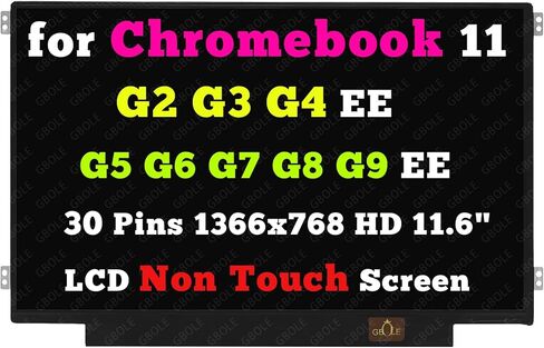 بديل لجهاز Dell Chromebook 11 3100 P29T P29T001 11A G6 EE G7 G8 EE 11MK G9 EE Touch B116XAK01.1 B116XAK01.2 N116BCN-EA1 NV116WHM-T01 شاشة LCD تعمل باللمس 40Pin in Kuwait