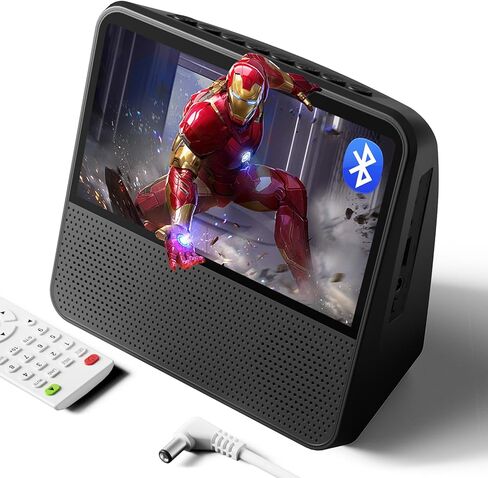 مشغل DVD محمول 9.8 بوصة مع شاشة، صوت ستيريو HI-FI، مشغل DVD محمول مع بلوتوث، مشغل USB، بطارية قابلة للشحن 4000 مللي أمبير، جهاز تحكم عن بعد، CD/DVD/بلوتوث/USB/تكرار/مؤقت/AUX/RCA in Saudi Arabia