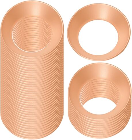 Swpeet 50Pcs 5 Sizes Copper Flare Gasket Assortment Kit, 45 Degree Flare Gaskets for 1/4" 3/8" 1/2" 5/8" 3/4" Copper Pipes Tube, Flare Nuts Plugs Adapters, Air Conditioner Refrigeration Accessories in Saudi Arabia