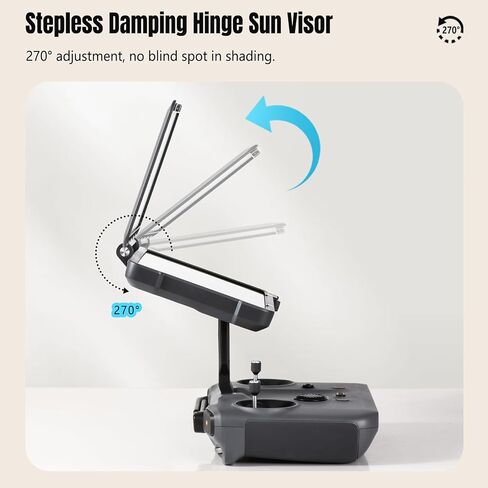 غطاء رأس مغناطيسي مضاد للوهج وغطاء سيليكون لكامل الجسم لجهاز تحكم DJI Mavic 4 Pro RC Pro 2 - تصميم قابل للطي، قابل للتعديل 270 درجة، مناسب تمامًا لطائرة DJI Mini 5 Pro/Mini 4 Pro Drone in Saudi Arabia