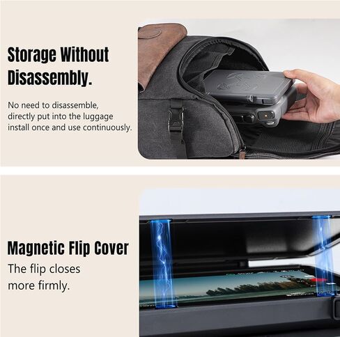 غطاء رأس مغناطيسي مضاد للوهج وغطاء سيليكون لكامل الجسم لجهاز تحكم DJI Mavic 4 Pro RC Pro 2 - تصميم قابل للطي، قابل للتعديل 270 درجة، مناسب تمامًا لطائرة DJI Mini 5 Pro/Mini 4 Pro Drone in Saudi Arabia