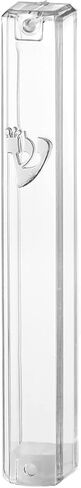 MEZUZAH CASE Holder (shidell) בית מזוזה Plastic Silver shin Rectangle Shape Waterproof Rubber Cork Lot of 25 pcs (SIZE 10 FOR 10 cm scroll, CLEAR SILVER SHIN) in Saudi Arabia