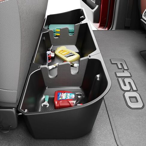 صناديق تخزين Tuyoung تحت المقعد - متوافقة مع 2019-2026 Chevy شيفروليه سيلفرادو 1500/GMC Sierra 1500، 2020-2026 Silverado/Sierra 2500HD/3500HD | صندوق منظم للمقعد الخلفي للكابينة المزدوجة والطاقم in Kuwait