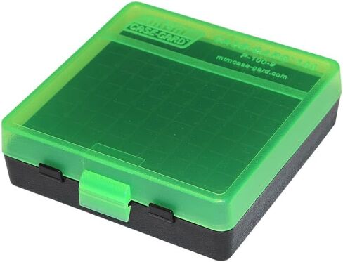 MTM 100 Round Flip-Top Ammo Box 38/357 Cal (Clear Blue) in Saudi Arabia