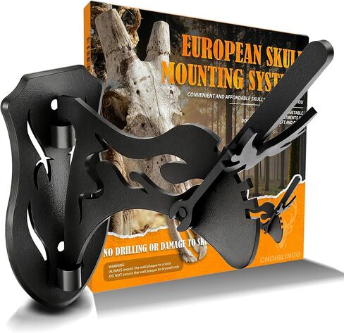 European Deer Skull Mount Hanger, Upgraded Adjustable Euro Deer Skull Mount for Hanging and Displaying Taxidermy Deer Euro Mounts & Other Skulls in Saudi Arabia