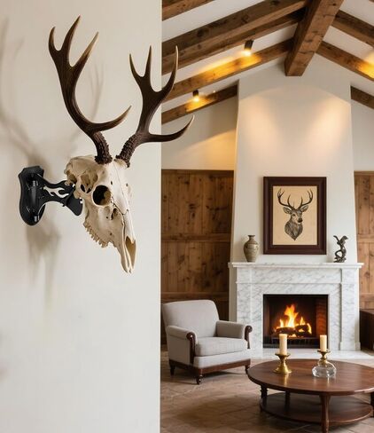 European Deer Skull Mount Hanger, Upgraded Adjustable Euro Deer Skull Mount for Hanging and Displaying Taxidermy Deer Euro Mounts & Other Skulls in Saudi Arabia