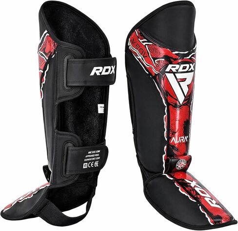 RDX Shin Instep, Kickboxing Muay Thai, Leg Instep Pads, MMA Martial Arts Kicking Sparring Training Gear, BJJ Karate Boxing Taekwondo in Saudi Arabia