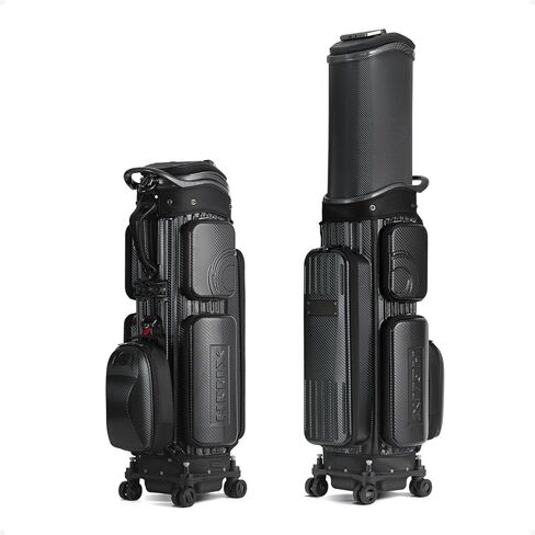 HELIX Hard Shell Golf Travel Bag with Wheels, 2-in-1 Travel Golf Case & Daily Cart Bag, Durable PC Material in Saudi Arabia