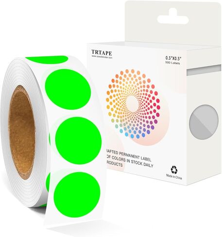 1/2 Inch Round Color Coding Labels (500 Black Dots) - Self-Adhesive Dot Stickers for File Folders, Shipping, Inventory Organization - Bright Color Dots in Saudi Arabia