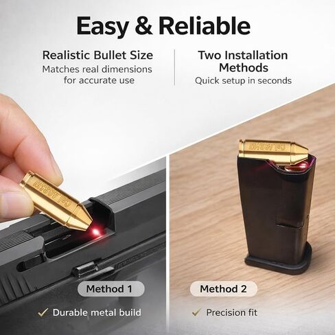 GOTICAL التكتيكية ريد ليزر تجويف البصر كال .40 النحاس Boresighter خرطوشة ريد دوت (ستعمل مع سميث وWES'S) in Saudi Arabia