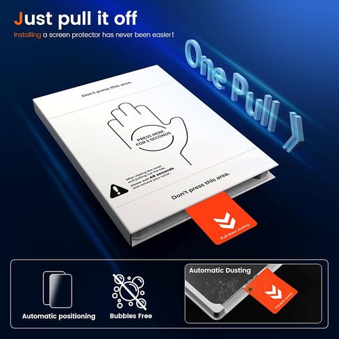 KCT Tempered Glass Screen Protector Compatible with iPad A16 11th Generation (2025)/ iPad 10th Generation (2022), 9H Tempered Glass with Bubble-free Installation Tray, HD Clear, High Sensitivity in Saudi Arabia