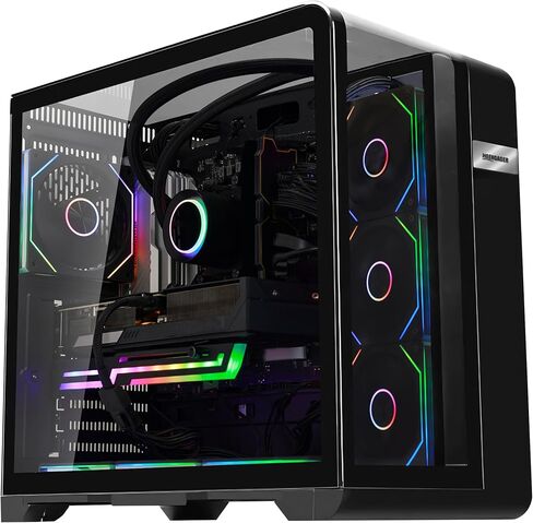 Curved Pannel Gaming PC - AMD Ryzen 7 9800X3D 8-Core 5.2 GHz- RTX 5070 12GB-32GB DDR5 6000MHZ RAM - 1TB PCIe + 2TB SATA SSD - WIFI &Bluetooth - RGB Fans- Windows 11 Pro Desktop Computer - Black in Saudi Arabia