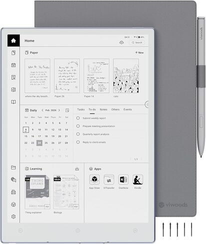 VIWOODS AiPaper 10.65" AI E Ink Tablet, Digital Notebook Bundle with Pen in Kuwait
