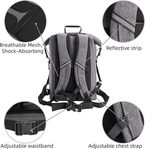BRONZY Hiking Backpack 35L Waterproof Daypack Outdoor Sport Trekking,Camping Backpack for Men Women (Blue) in Saudi Arabia