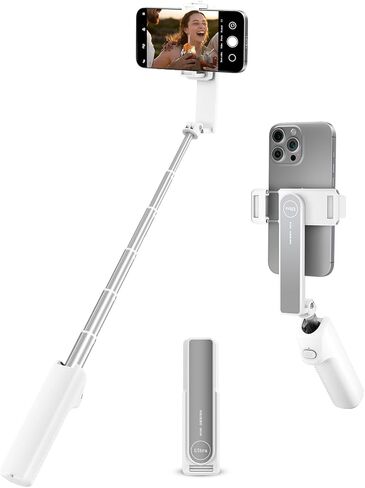 Viozon Aluminum Alloy Wireless Selfie Stick, Lightweight Extendable Pocket-Size Phone Stick with Remote, Compact Travel Selfie Stick Compatible with 4–7" Smartphones for Vlog/Filming in Saudi Arabia