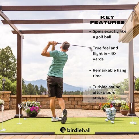 BirdieBall Hitting Turf/StrikePad Set with 12 Limited Flight Practice Golf Balls in Saudi Arabia