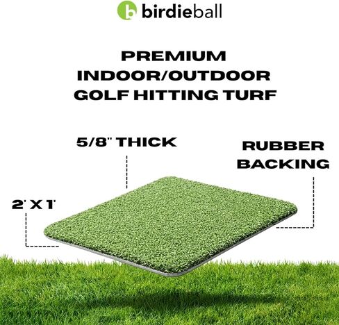 BirdieBall Hitting Turf/StrikePad Set with 12 Limited Flight Practice Golf Balls in Saudi Arabia
