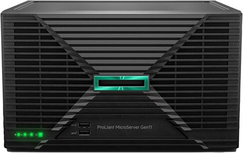 الخادم البرجي Hewlett Packard Enterprise ProLiant MicroServer Gen11 المزود بمعالج Intel Xeon 6315P، وذاكرة DDR5 سعة 16 جيجابايت، و4 فتحات LFF، ووحدة PSU بقوة 180 وات (P86811-005) in Kuwait