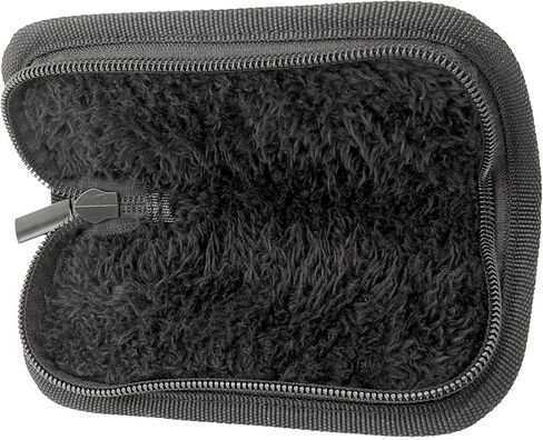 Hightron Nylon Utility Knife Pouch, 5.91'' Padded Zipper Pouch for Folding Knife and Accessories Cushioned Knife Storage Bag, Handy Everyday Pack for Outdoor/Daily Use, Black in Saudi Arabia