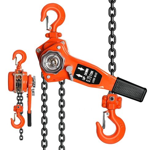 Lever Chain Hoist, Heavy Duty 13200lbs Cpacity Come Along Tool, Hand Chain Hoist with Dual Pawl Brake for Warehouse, Industrial & Construction Use (6Ton10FT) in Saudi Arabia