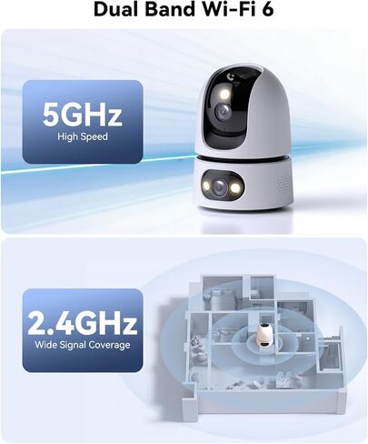 كاميرا Imou 2K WiFi للأمان، كاميرا داخلية للكلاب الأليفة مع تقنية الذكاء الاصطناعي للكشف عن الإنسان/الحركة/الصوت، كاميرا IP لاسلكية 360 درجة، تتبع ذكي، صفارة إنذار، رؤية ليلية، صوت ثنائي الاتجاه، تعمل مع Alexa in Saudi Arabia