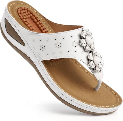 صنادل Ecetana النسائية ذات الكعب العالي: أحذية شاطئ صيفية كاجوال مريحة وأنيقة وشرائح للمشي للنساء in Kuwait