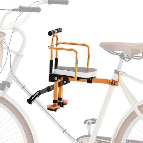 Kids Bike Seat, New Aluminum Alloy Child Bike Seat, Portable Foldable Front Mounted Child Bicycle Seats, Mountain Bike Child Safety Seat Suitable for Hybrid Cruiser Bicycles and City Bicycles in Saudi Arabia