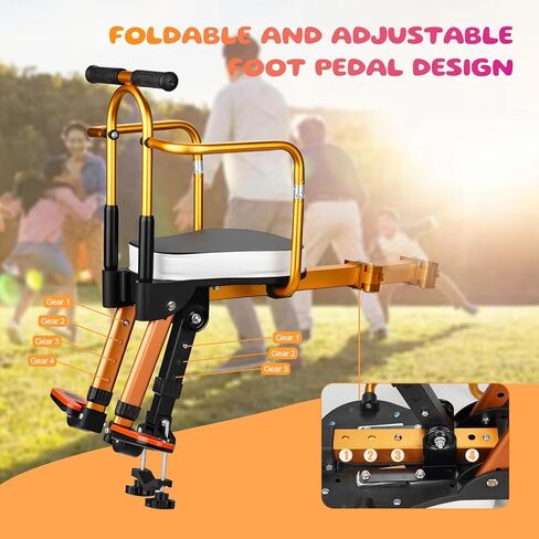 Kids Bike Seat, New Aluminum Alloy Child Bike Seat, Portable Foldable Front Mounted Child Bicycle Seats, Mountain Bike Child Safety Seat Suitable for Hybrid Cruiser Bicycles and City Bicycles in Saudi Arabia