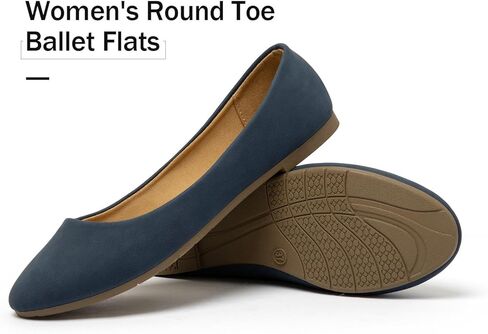 katliu Women Comfort Flats Round Toe Ballet Flats Slip on Walking Flat Shoes in Saudi Arabia