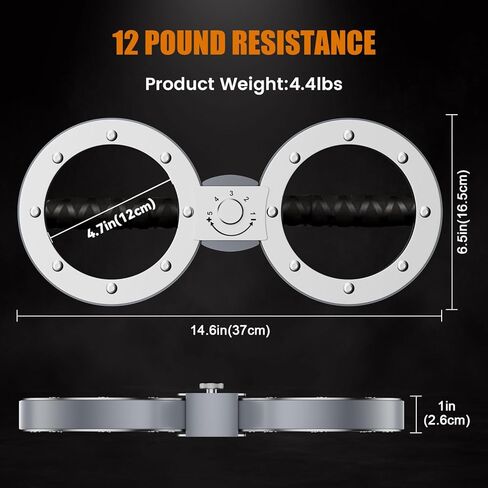 Burn Machine - Spinning Rotator Burn Machine with 12LB Adjustable Resistance,Forearm Strengthener Trainer 360 Degree Rotating Arm Workout Exercise Equipment for Men&Women in Saudi Arabia