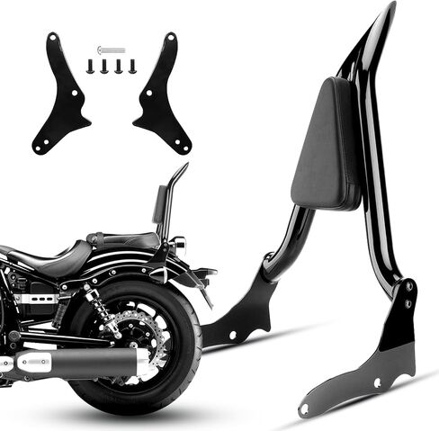 16 Inch Rear Passenger Sissy Bar Backrest Quick Release Backrest Fits for Honda CMX100, Black in Saudi Arabia