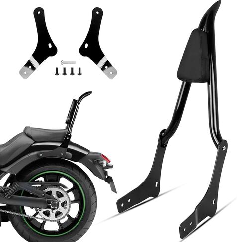 16 Inch Rear Passenger Sissy Bar Backrest Quick Release Backrest Fits for Honda CMX100, Black in Saudi Arabia