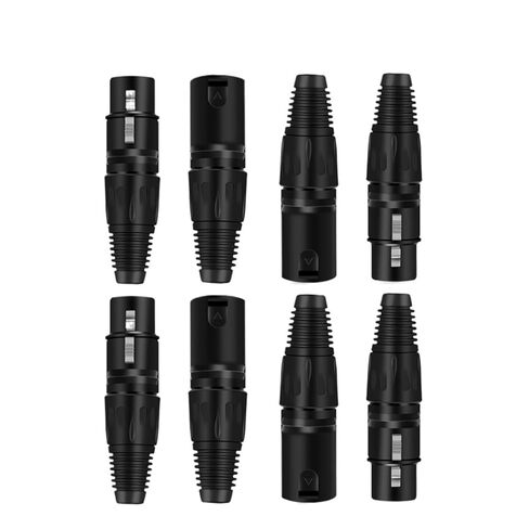 fengpeng 4/10/20pcs 3 Pin XLR Microphone Connectors Male Female MIC Cable Plug Snake Connector(Female,4 PCS) in Saudi Arabia