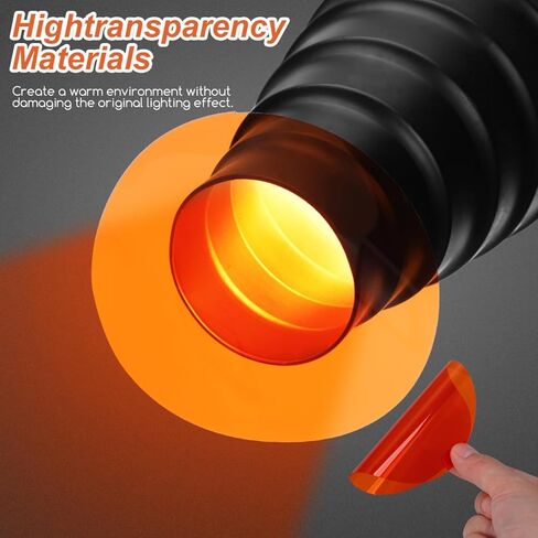 15pcs Transparent Color Correction Lighting Gel Filter Self Adhesive Colored Gel Light Filter Plastic Sheets for LED Lamp and Outdoor Landscape Lighting in Saudi Arabia