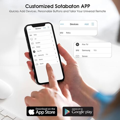 جهاز تحكم عن بعد عالمي SofaBaton U2 (مع إضاءة خلفية) مع أزرار التطبيق والماكرو، نطاق الأشعة تحت الحمراء الممتد، رفع إلى الاستيقاظ، متوافق مع أجهزة الأشعة تحت الحمراء والبلوتوث، جهاز تحكم عالمي ذكي الكل في واحد in Kuwait