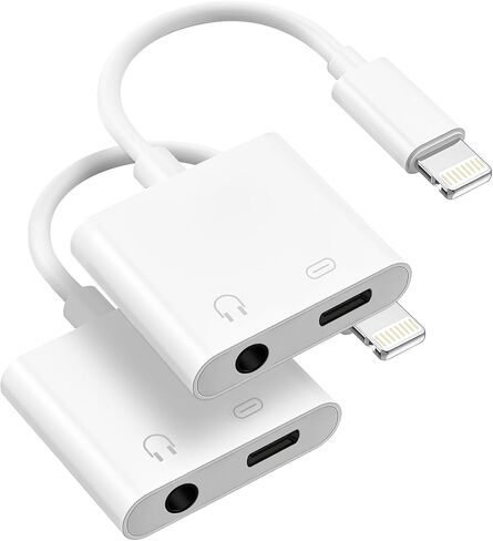 محول سماعة رأس USB-C إلى 3.5 ملم من النوع C إلى سلك Aux سلك جاك دونجل محول كابل دونجل لهاتف iPhone 17/16/15 Series iPad Pro Google Pixel 7/7 Pro/6/6 Pro/6a MacBook (عبوتان) in Kuwait